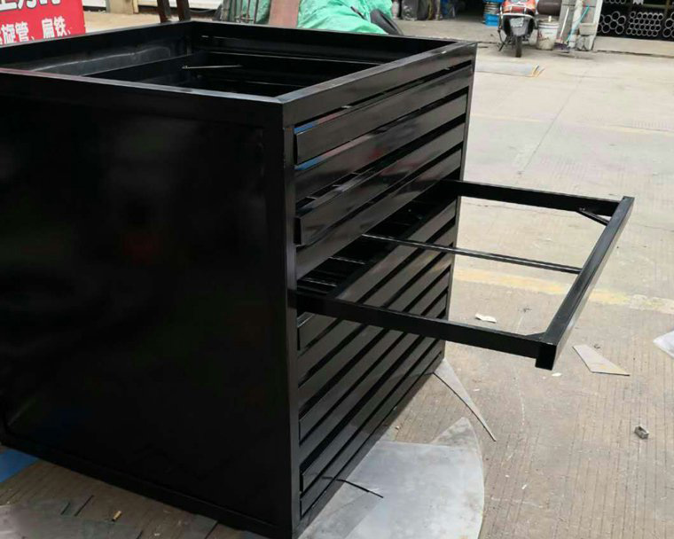 不銹鋼板材木地板展示架